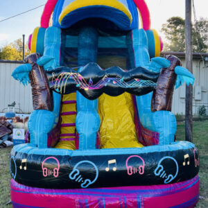 19 ft single lane headphone water slide
