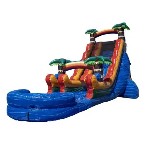 22' Blue Paradise Water Slide