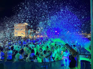 Foam UV for night party add-on to foam rental additional charge